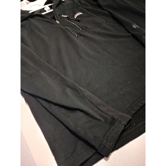 Patagonia Women's Medium 1/4 Zip Waffle Knit Polartec Jacket Black Zip - Picture 4 of 9